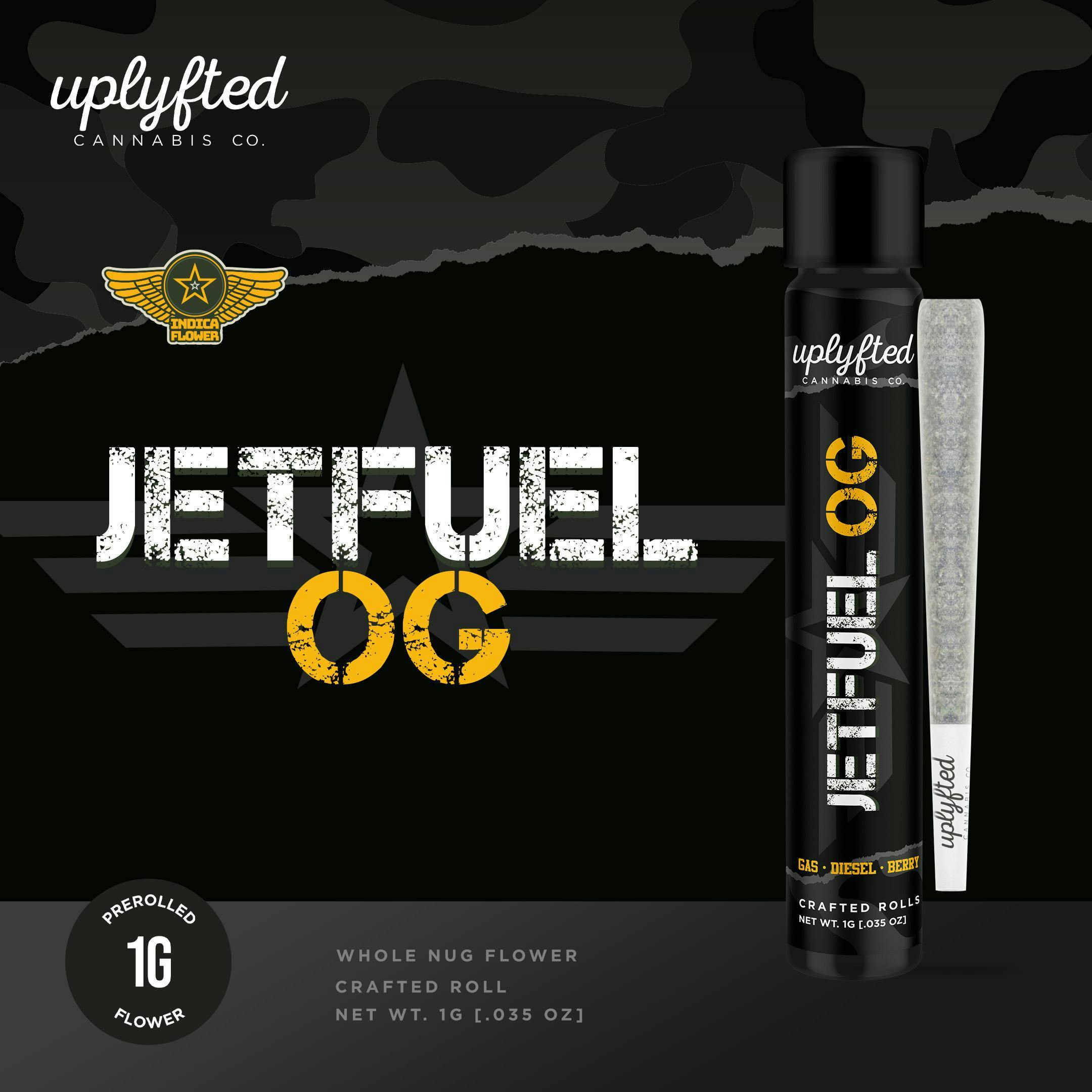 Product: UPLYFTED | JET FUEL OG | PRE-ROLL SATIVA