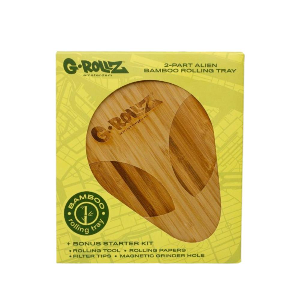 G-Rollz - Bamboo Rolling Tray - Alien