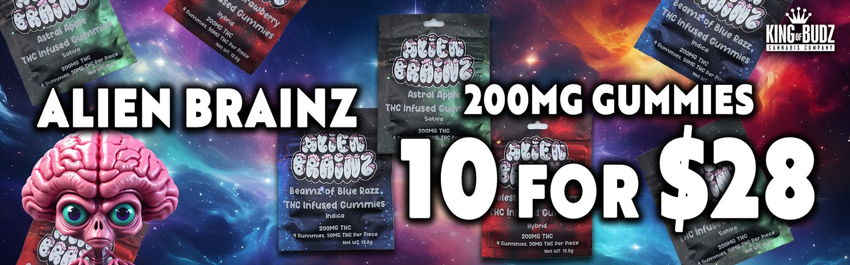 Alien Brainz 10 For $28