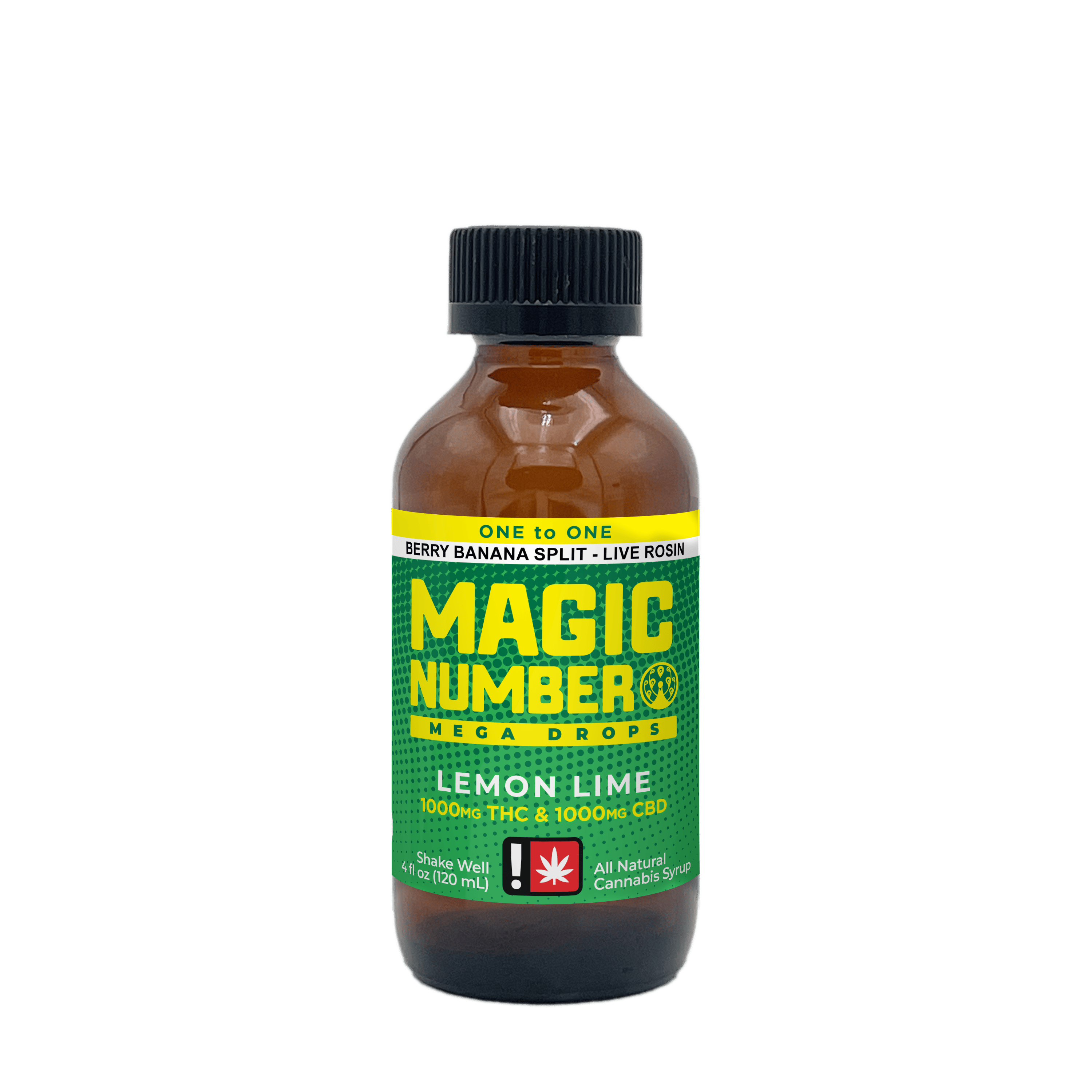 Lemon Lime 1:1 Mega Drops | 1000mg:1000mg Live Rosin | Bridge City