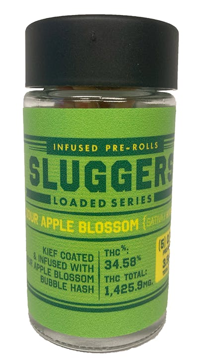 Sour Apple Blossom Sluggers | 5 Pack| Pre Rolls Sativa Dominant | Bison Botanics