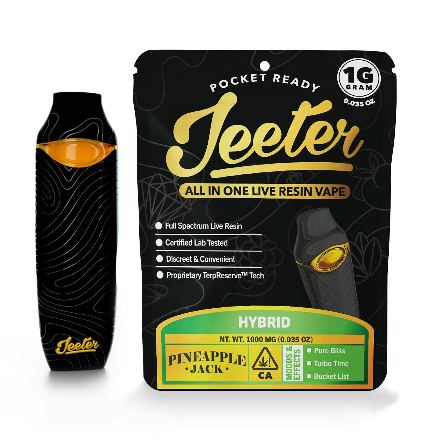 Jeeter | Live Resin Disposable Vape - 1g - Pineapple Jack