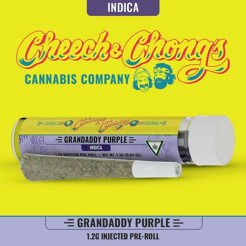 Cheech & Chong 1.2g Injected Preroll Grand Daddy Purple