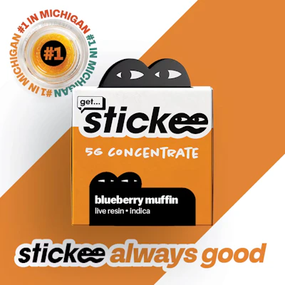 Stickee - 5g Live Resin - Blueberry Muffin - CONCENTRATES by Stickee at King of Budz