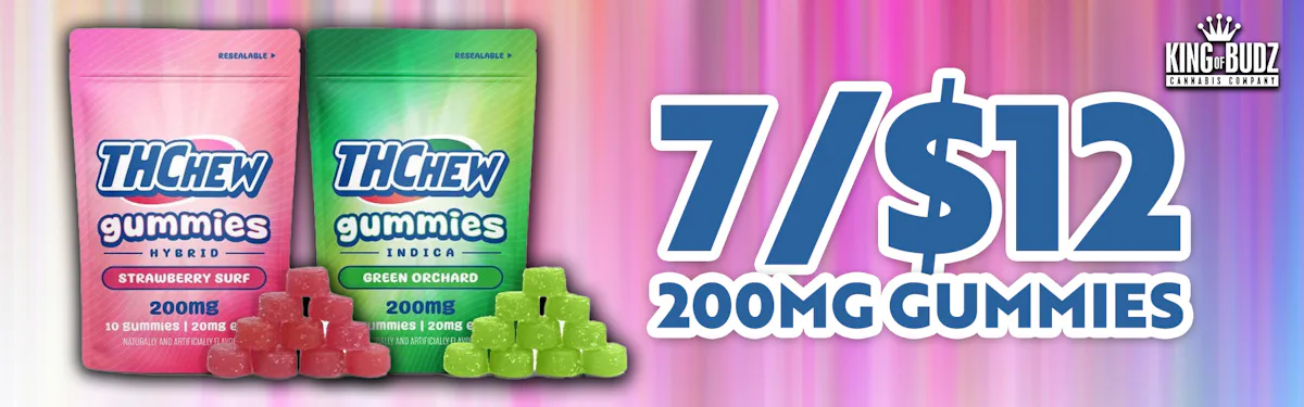 THCHEW 200mg Gummies - 7/$12
