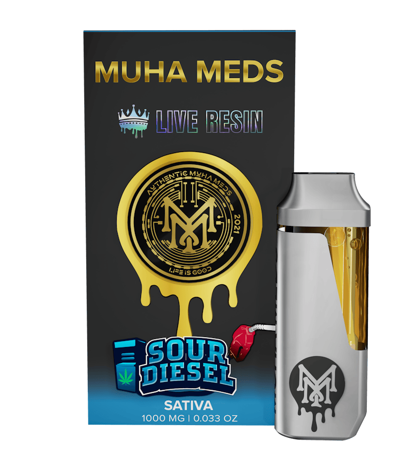 Muha Meds Live Resin Disposable | Sour Diesel