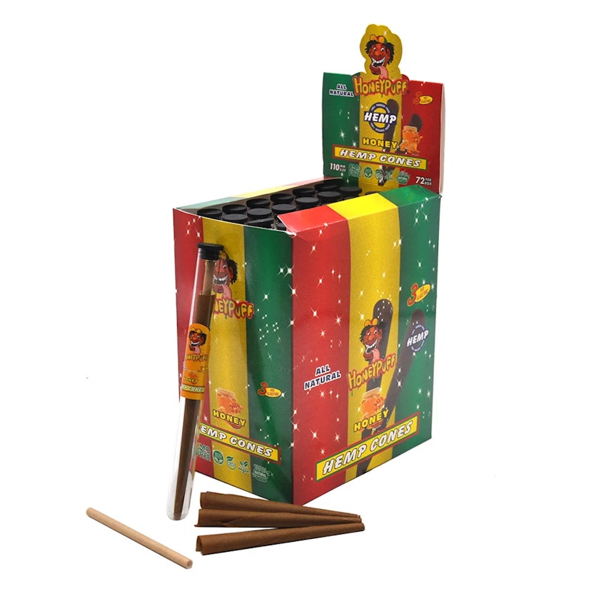 Honey Puff Cones King Size 3pk