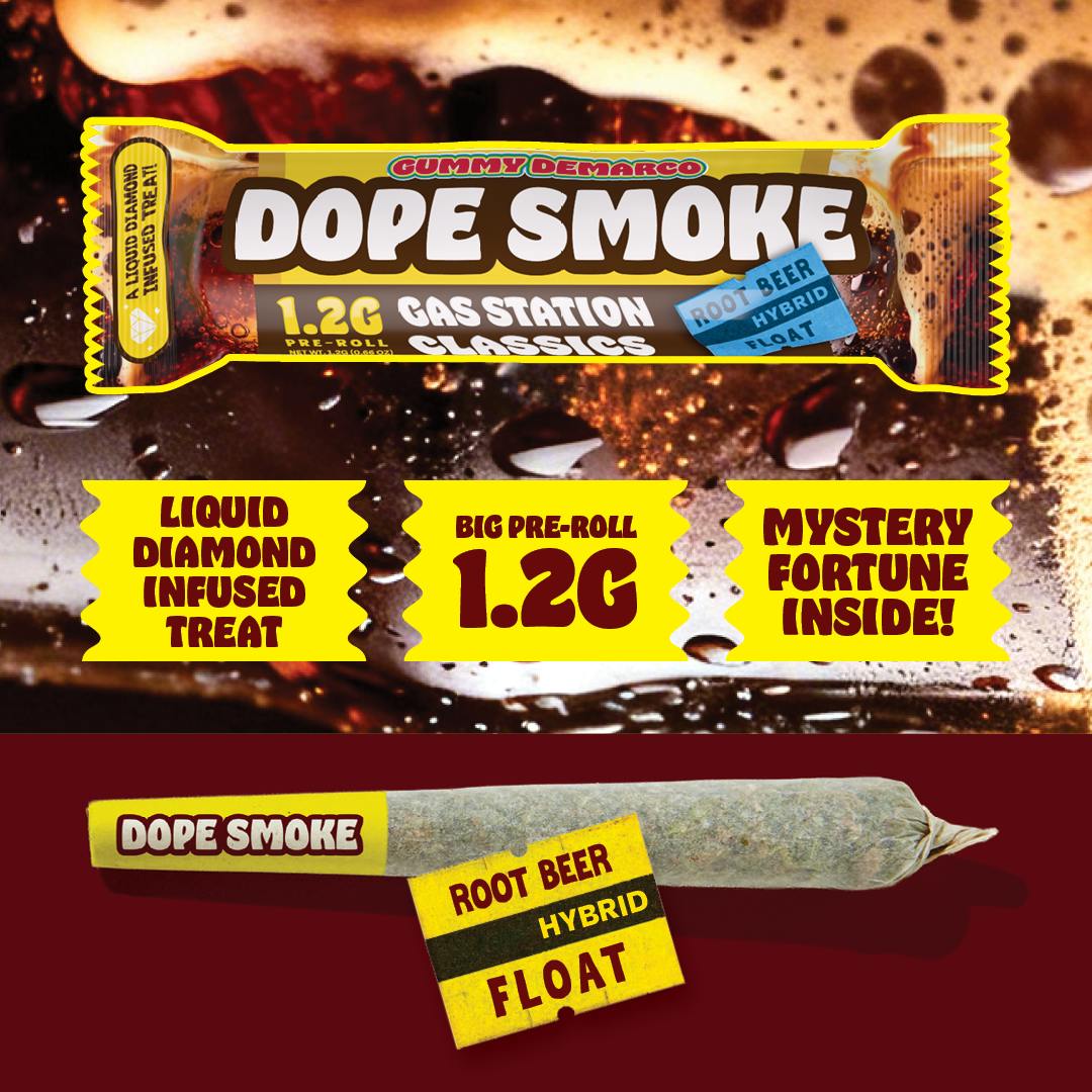 DOPE SMOKE | Root Beer Float | Liquid Diamond Infused Joint | 1.2G