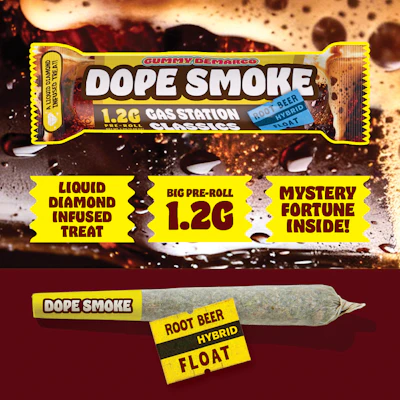 DOPE SMOKE | Root Beer Float | Liquid Diamond Infused Joint | 1.2G - PRE_ROLLS by Gummy Demarco at King of Budz