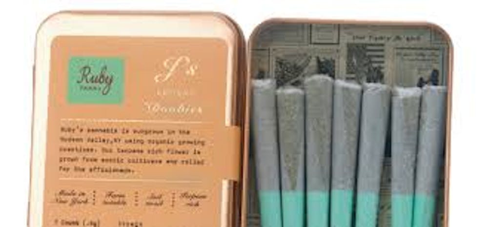 Product Preroll Doobies | Wedding Cake (I/H) 7 pack| Ruby Farms