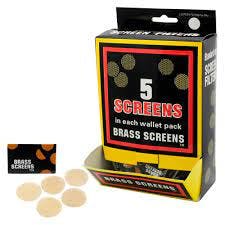 Pipe Screens - Wallet Pack - 5pk - Brass-0