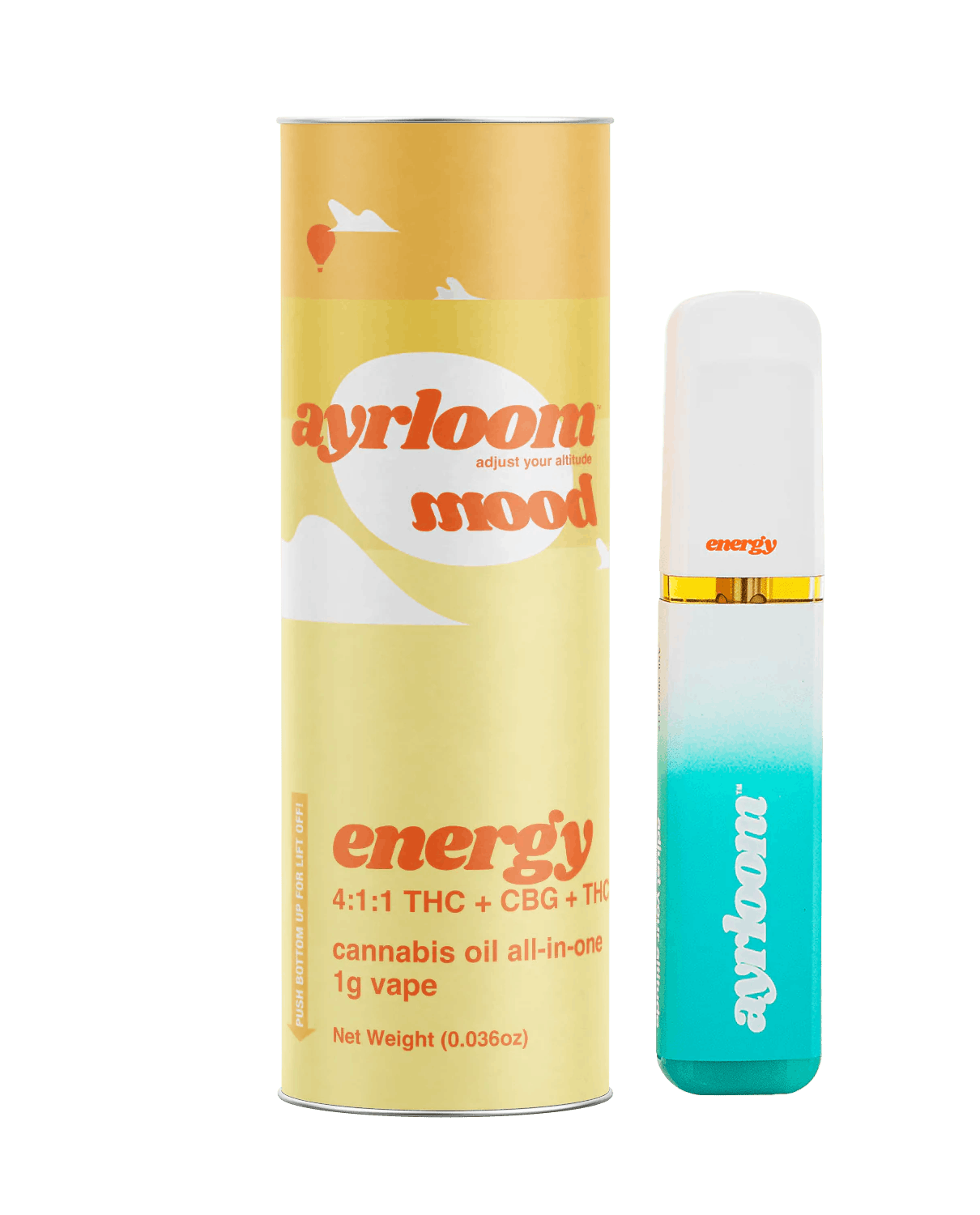 Photo of Ayrloom | Mood Energy | AIO | 1g | THC : THCV : CBG