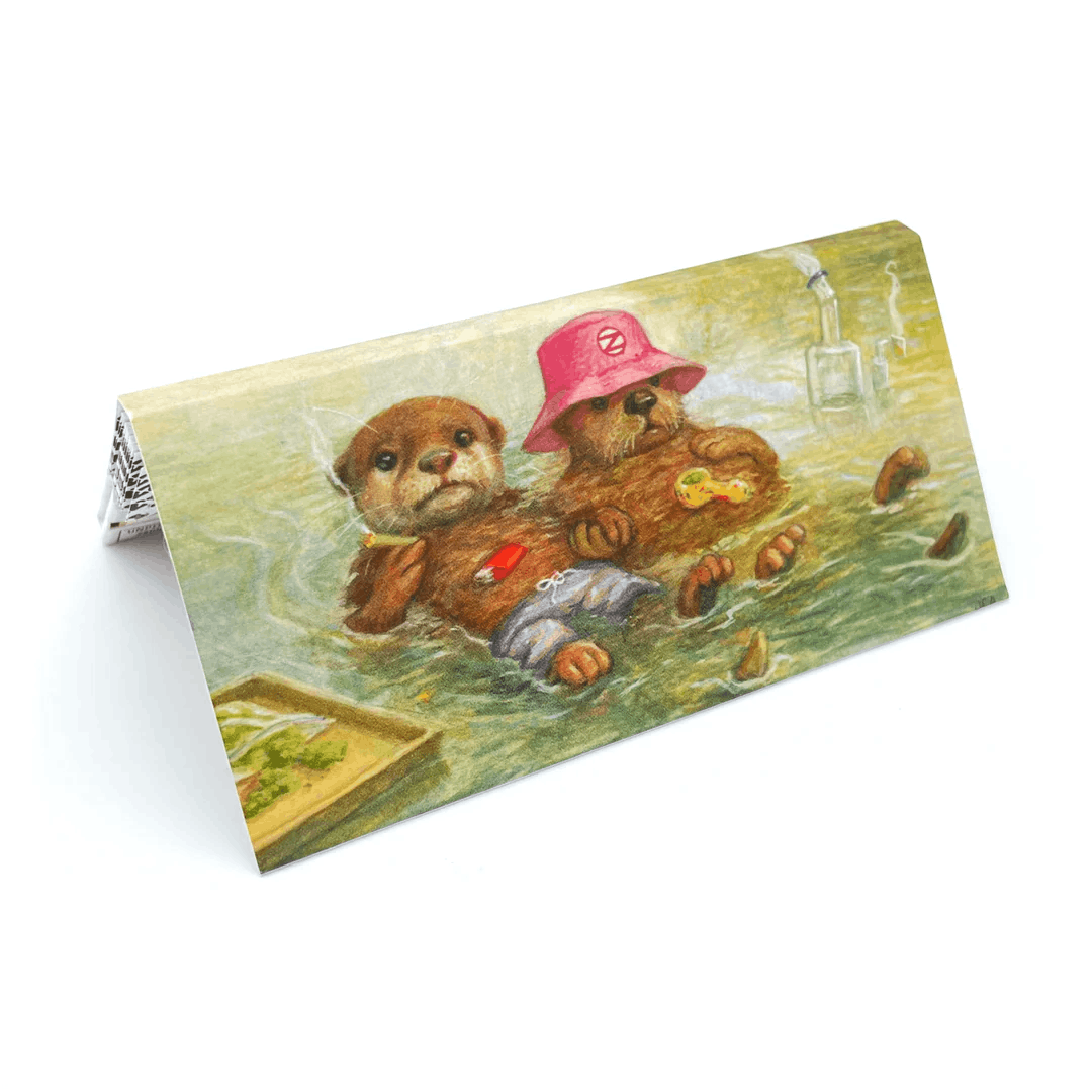 Product: ZZZ Rolling Papers + Tips Pack - King Size Slim - Otters, Joint Hands (Joaquin Carreno)