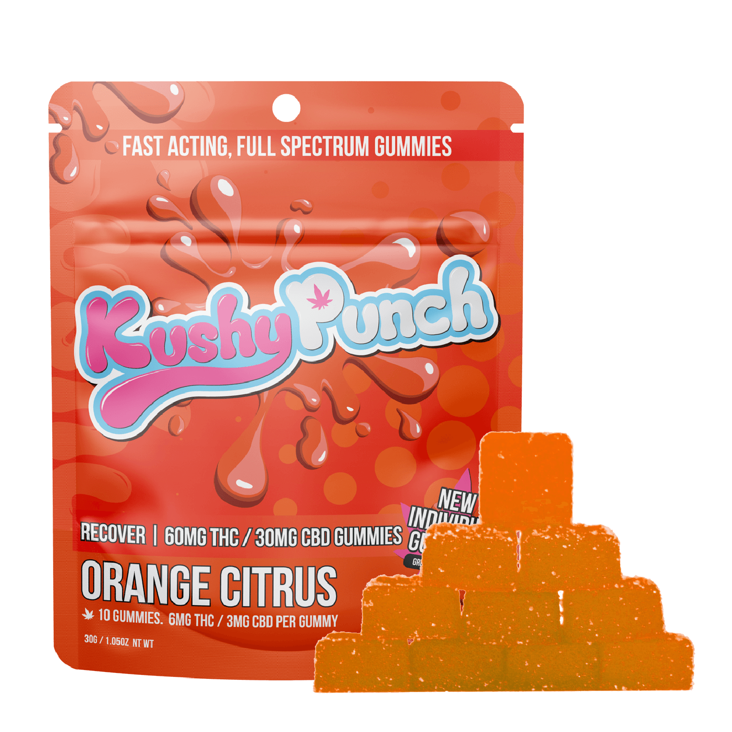 Kushy Punch | Orange Citrus | Gummies | 100mg
