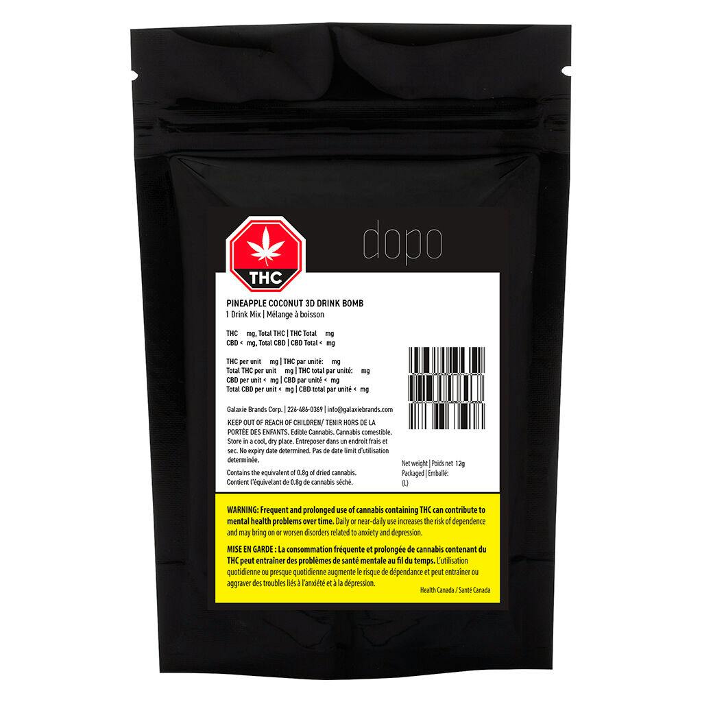 Dopo - Pineapple Coconut 3D Drink Bomb - 1 Pack