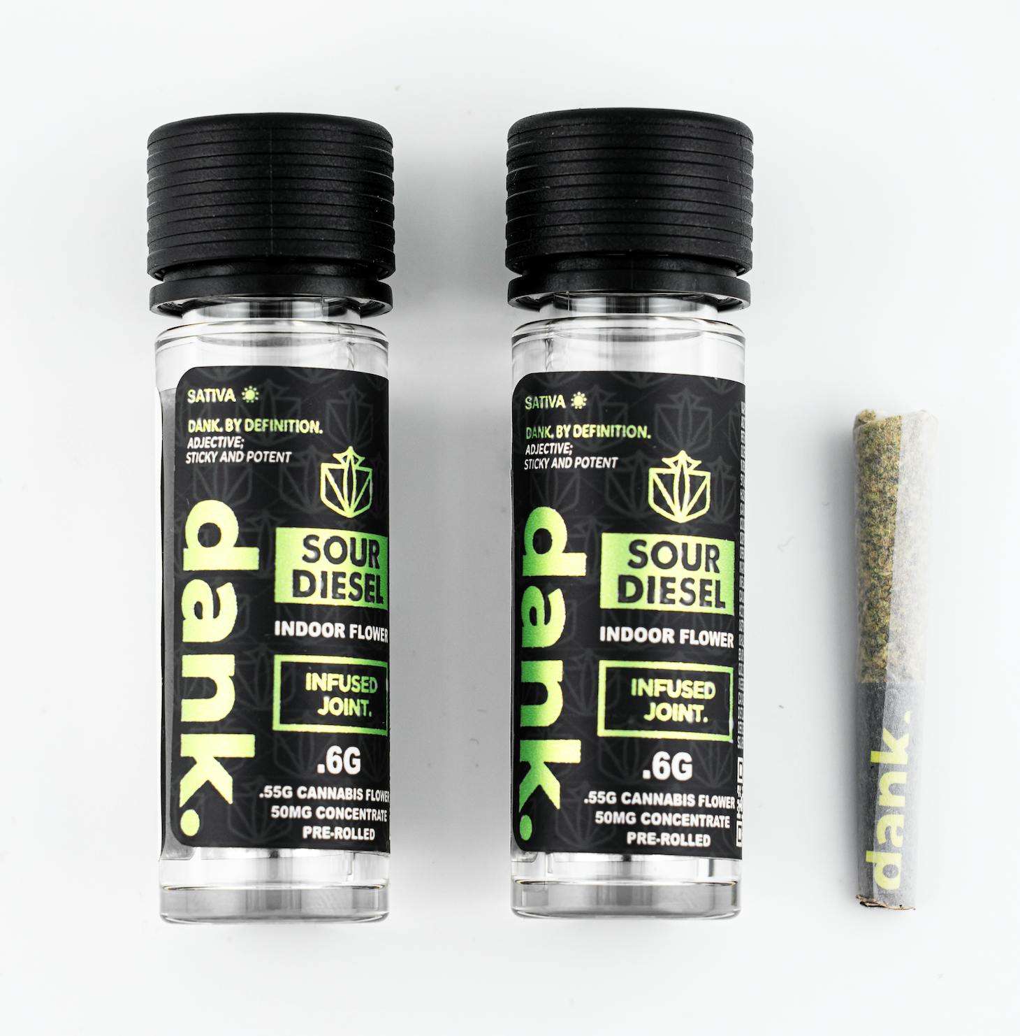 Dank | Infused Preroll | Sour Diesel | 0.6g-0