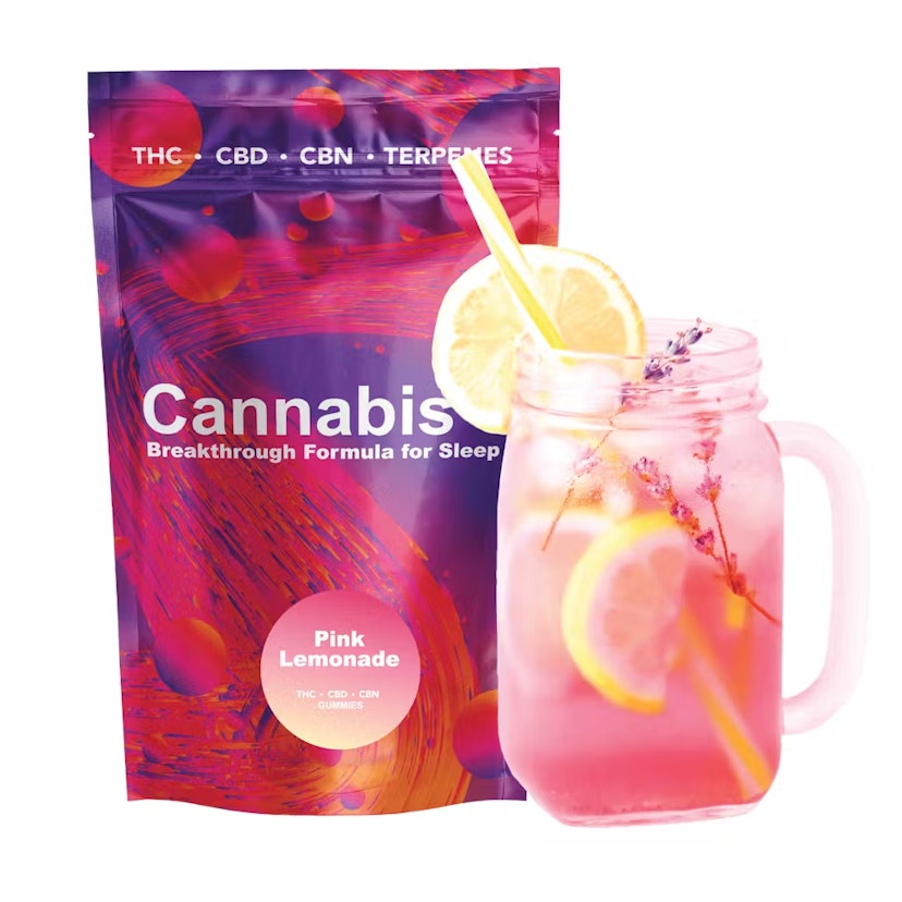 Cannabis PM | 50mg Gummies | Pink Lemonade