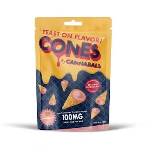 CANNABALS | CONES | STRAWBERRY | 100MG-active
