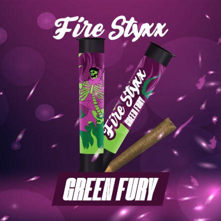 Product: Fire Styxx | Green Fury | Infused Preroll - 1g