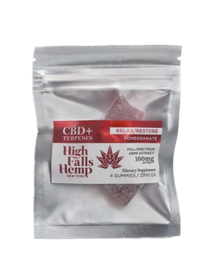 High Falls | Relax & Restore | Pomegranate Gummy | 4ct