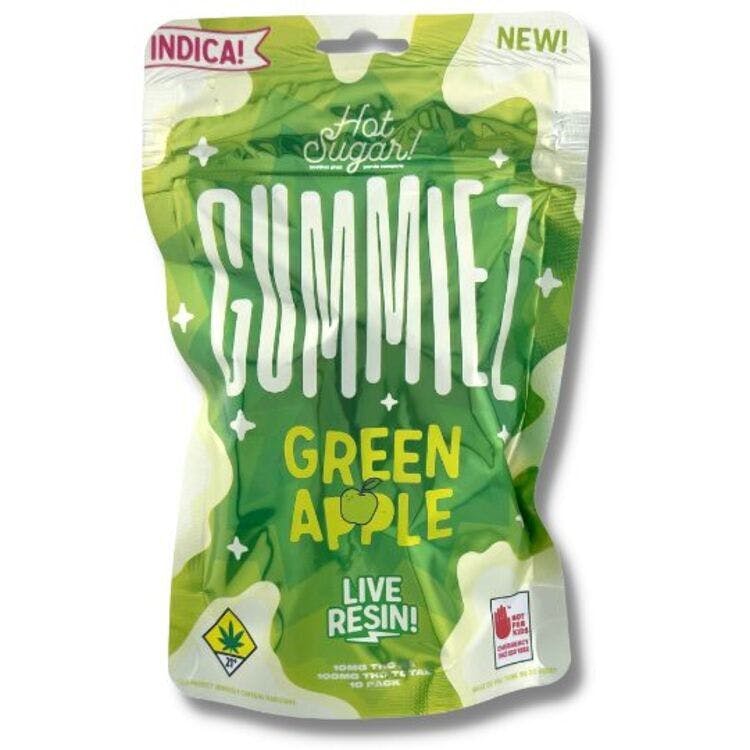 Gummiez: Indica Green Apple - Live Resin 10pk 100mg