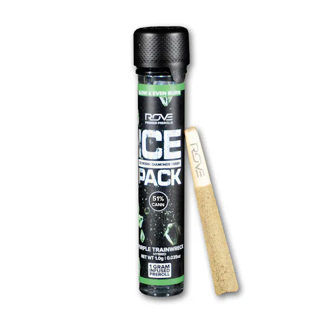 Rove Ice Packs Infused Pre-Roll Purple Trainwreck 1g (hybrid)