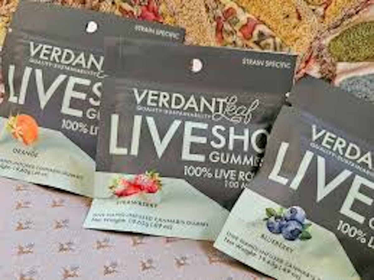 Verdant Leaf 100mg BLUEBERRY – OREOZ Live Rosin Nano-Infused Single Gummy  26.33g Edibles | Verdant Leaf 