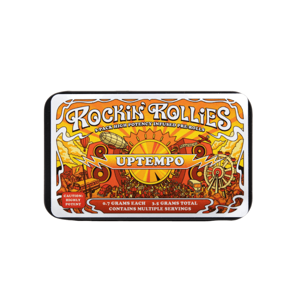 Image of Rockin’ Rollies Uptempo Infused Preroll 5pk