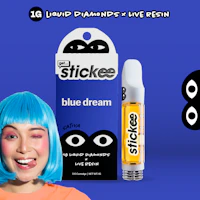 STICKEE | Blue Dream | 1G | Liquid Diamonds + Live Resin 510 Disposable Cart - product image at King of Budz