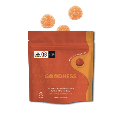 Photo of I AM GOODNESS Orange Gummies 100 mg