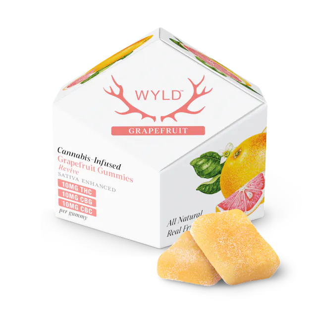 Wyld Grapefruit 1:1:1 CBG:CBC Sativa Enhanced Gummies