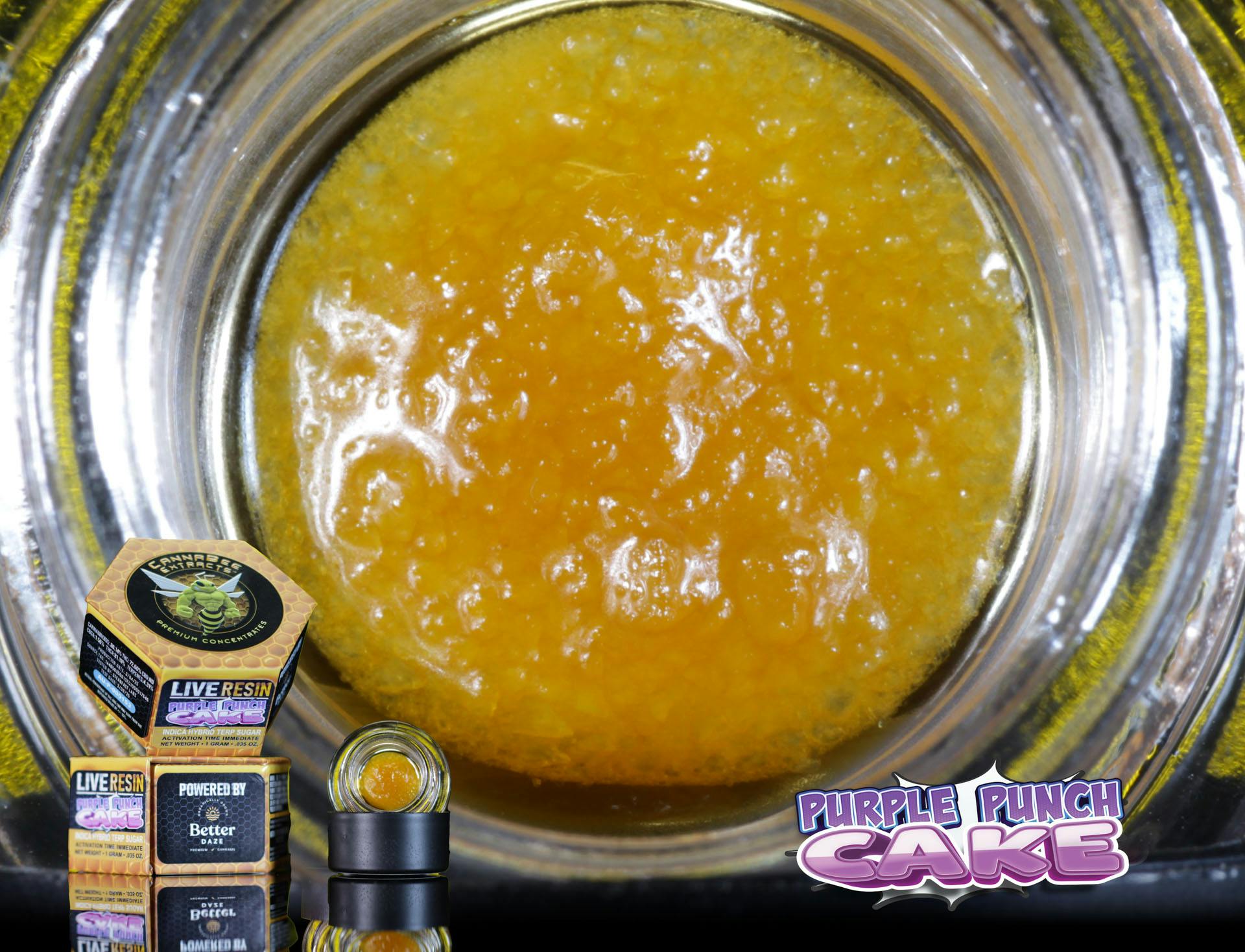 Product: Canna Bee | Purple Punch Cake | Live Resin Terp Badder Indica