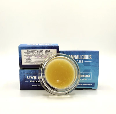 Cannalicious - 7g Live Resin Baller Jar - Raspberry Cough