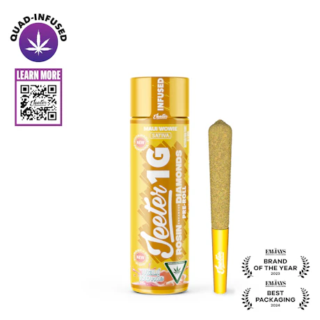 Jeeter - 1g Quad Infused Preroll - Maui Wowie - product image at King of Budz