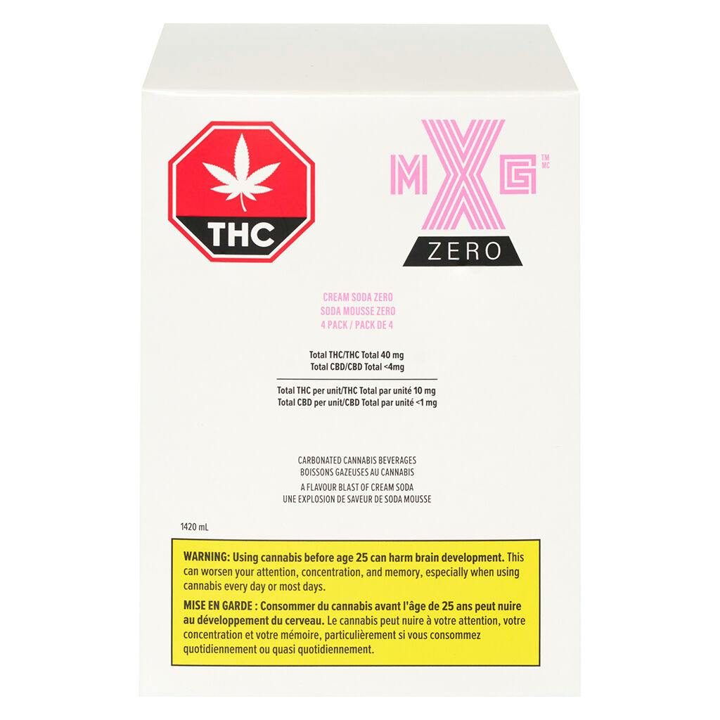 XMG Zero - Cream Soda Zero - 4x355ml | Sessions Cannabis