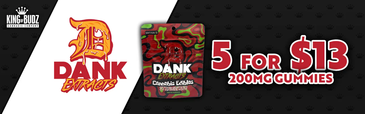 Dank Extracts 200mg Gummies 5/$13