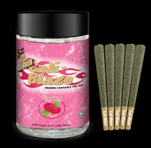 Cali-Blaze - 5-Pack .7g Infused Prerolls - Raspberry