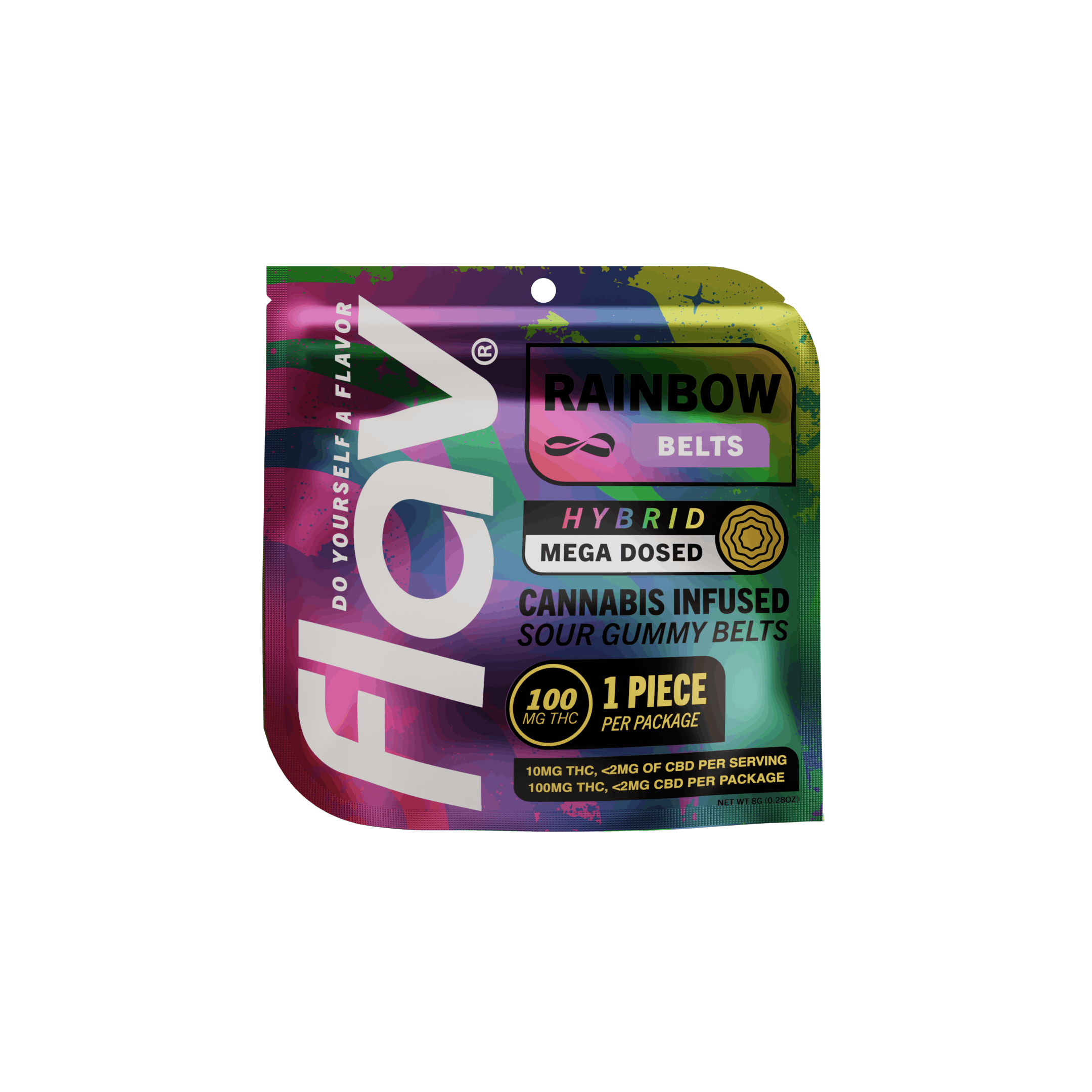 Rainbow Mega Belt - Live Resin  - 100mg - Hybrid