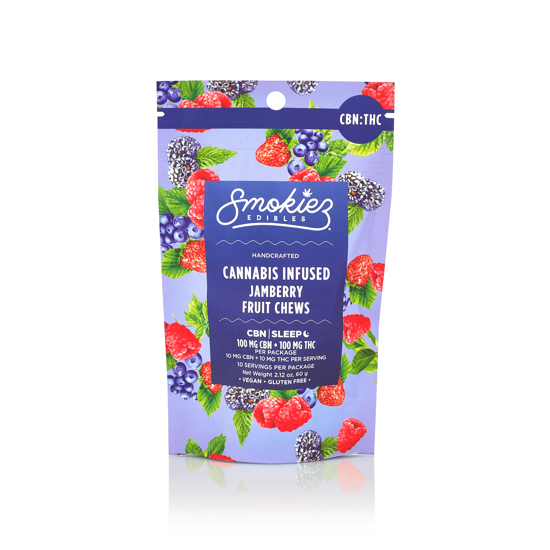 Smokiez - Gummies 1:1 - Sour Jamberry (H) (100mg THC/100mg CBN)