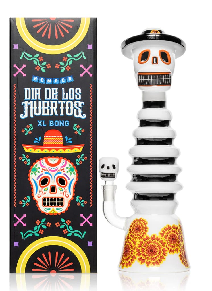 Accessories | Hemper | Dia De Los Muertos XL Bong | 13.2"