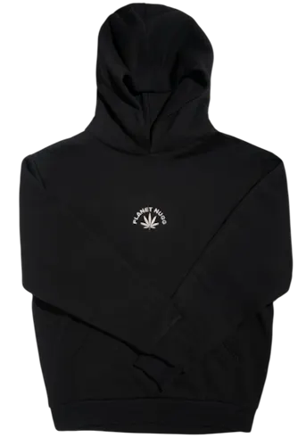Planet Nugg | Pullover Hood | Arch w/ Flower | Black | XL-active