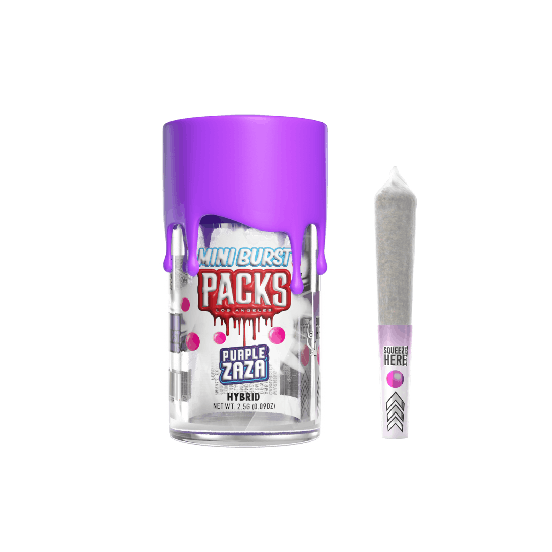 PACKWOODS Mini Bursts | Purple Zaza | 5 pack Cannabis for
