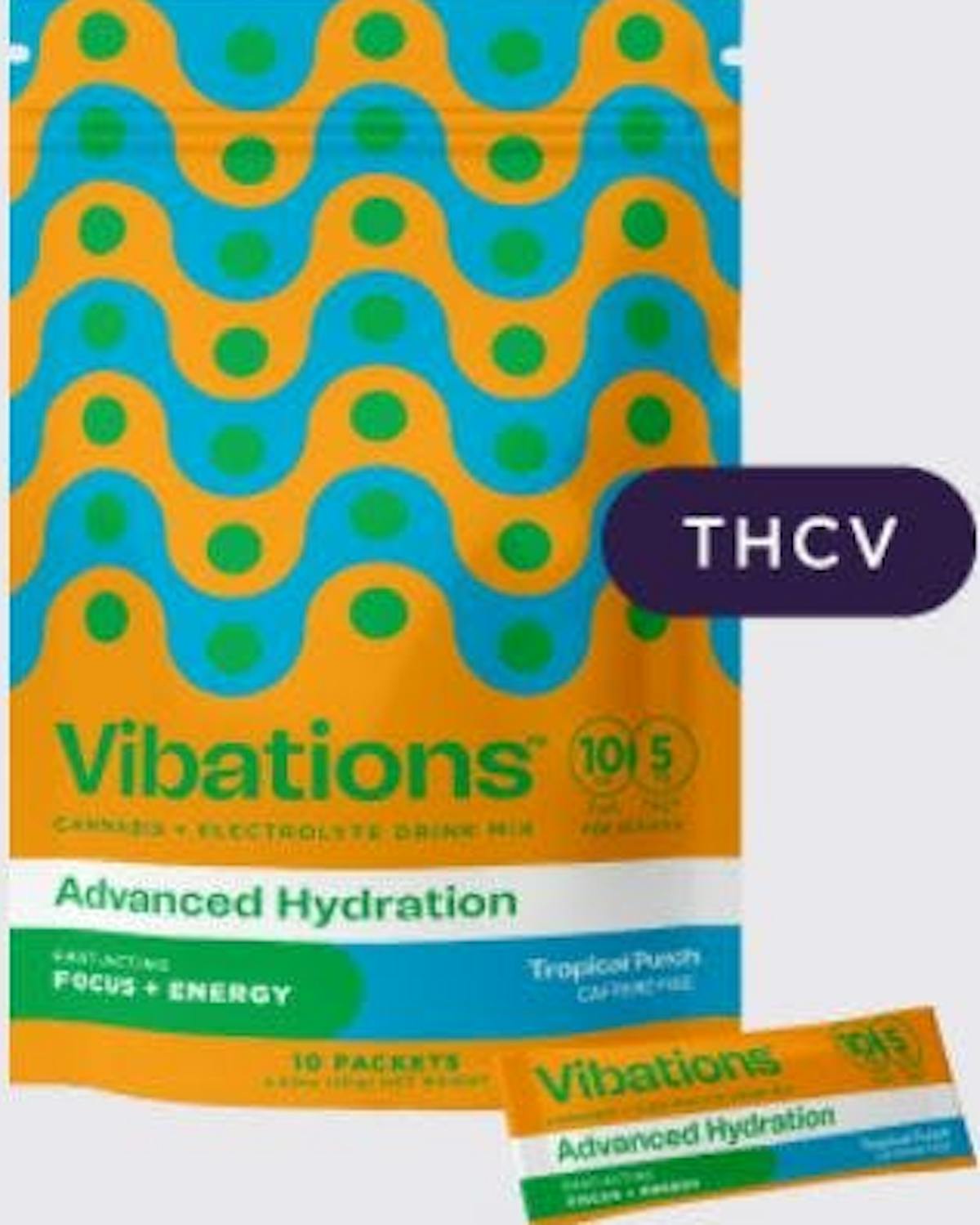 Photo of Vibations 1:1 Tropical Punch Drink Mix 50mg 10pk (TCH:THCV)