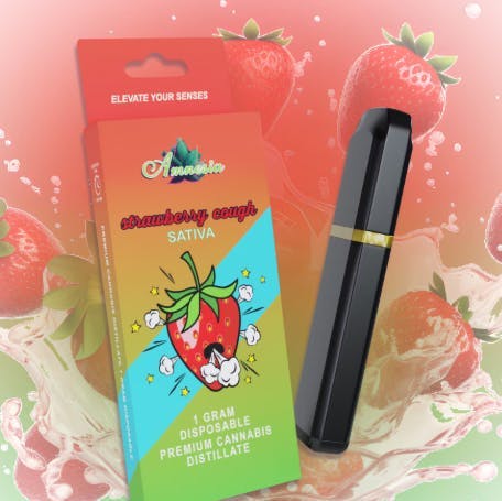 Product: AMNESIA | STRAWBERRY COUGH | DISPOSABLE SATIVA
