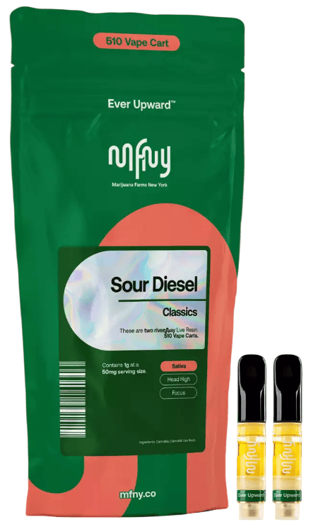 Live Resin Sour Diesel - Cartridge 2-Pack (1.0g)