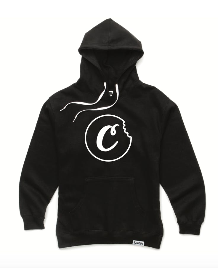 Cookies | Black/White | Bite Outline Pullover Hoody | M