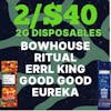 2/$40 | 2g Disposables