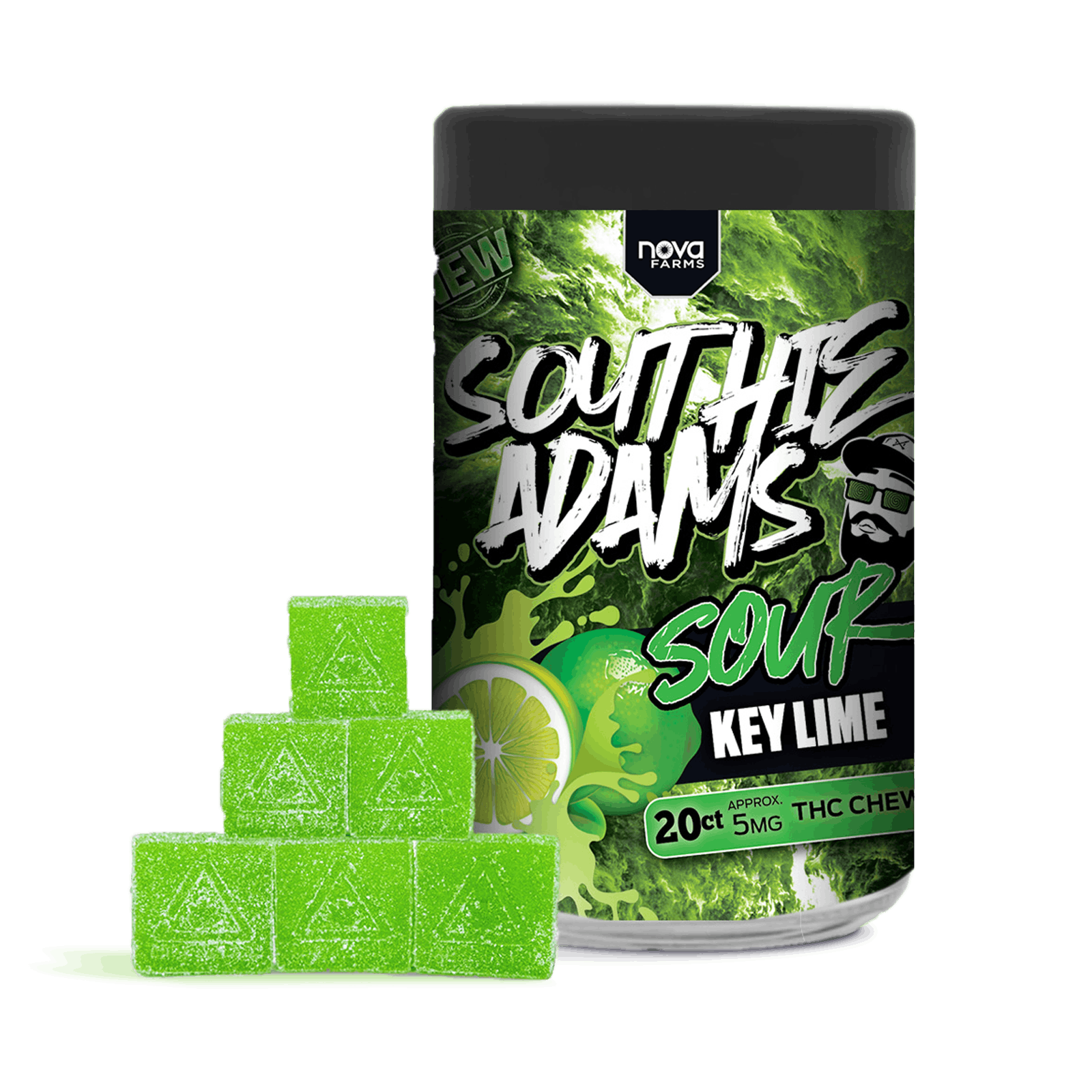 Sour Key Lime Chews 20 pack