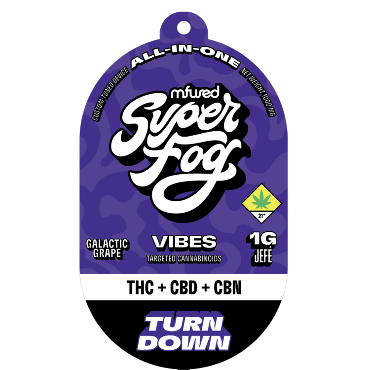 Buy Mfused Turn Down CBN:CBD 4:1:1 Super Fog Vibes Disposable | 1g