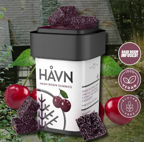Black Cherry (H) – Rosin Gummies (100mg) – Havn-active